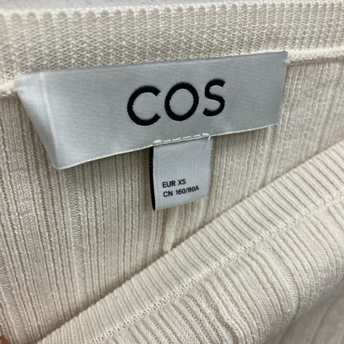 코스 레이온 보트넥 니트 XS 상품이미지3