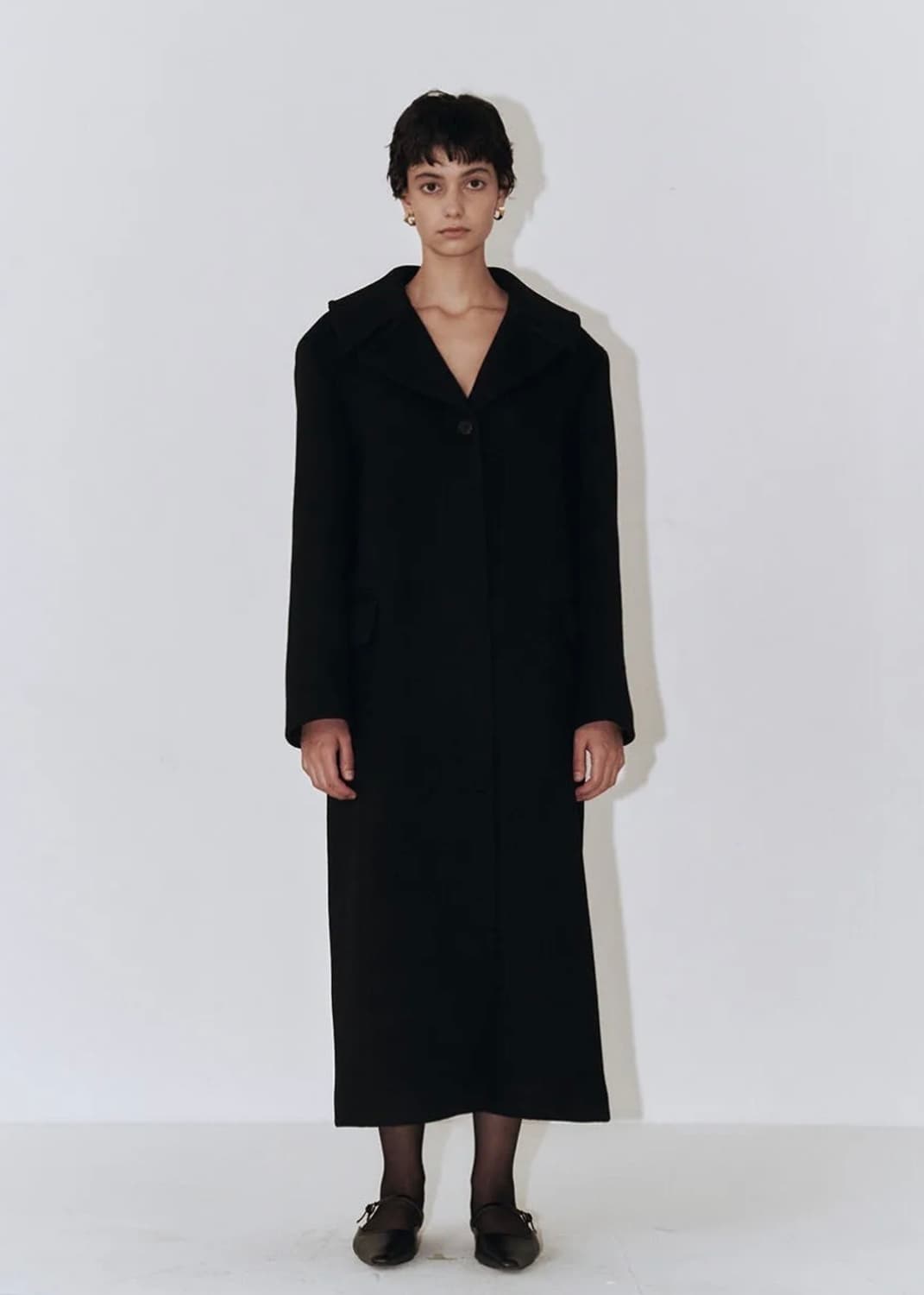 플로우먼 캐시미어 울 싱글 코트 Cashmere Wool Coat 상품이미지2