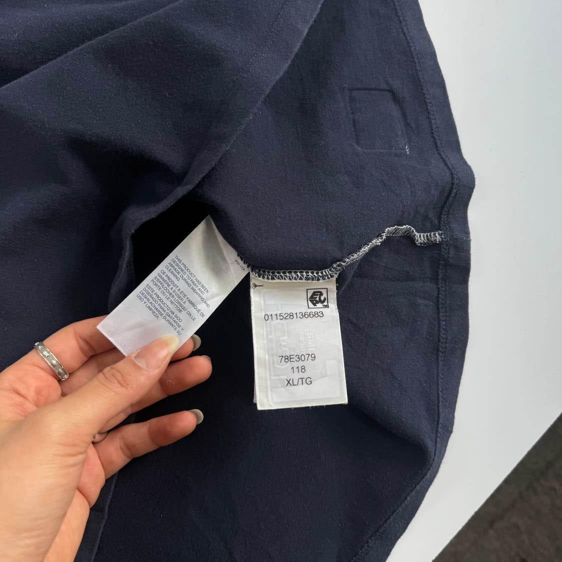 Tommy Hilfiger 타미힐피거 네이비 배색 반팔 상품이미지7
