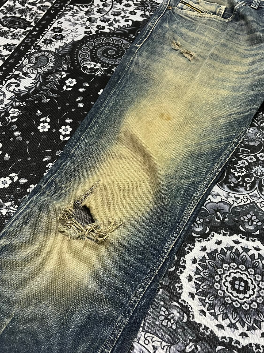 디젤 블랙골드 디스트로이드 워싱진 이태리 32 상품이미지5