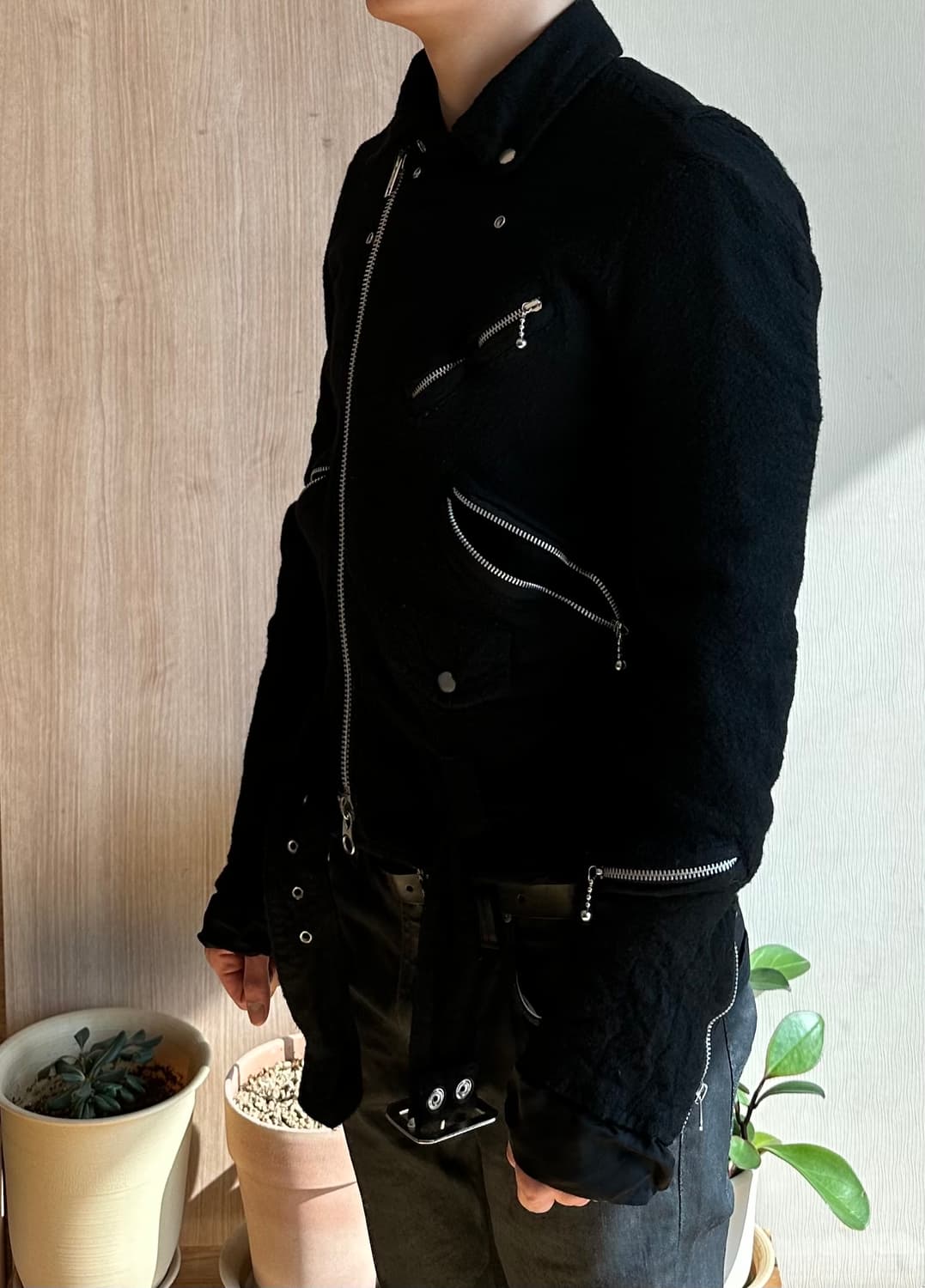 [S] 준야와타나베 X 꼼데가르송 07AW 축융 라이더 자켓 상품이미지5