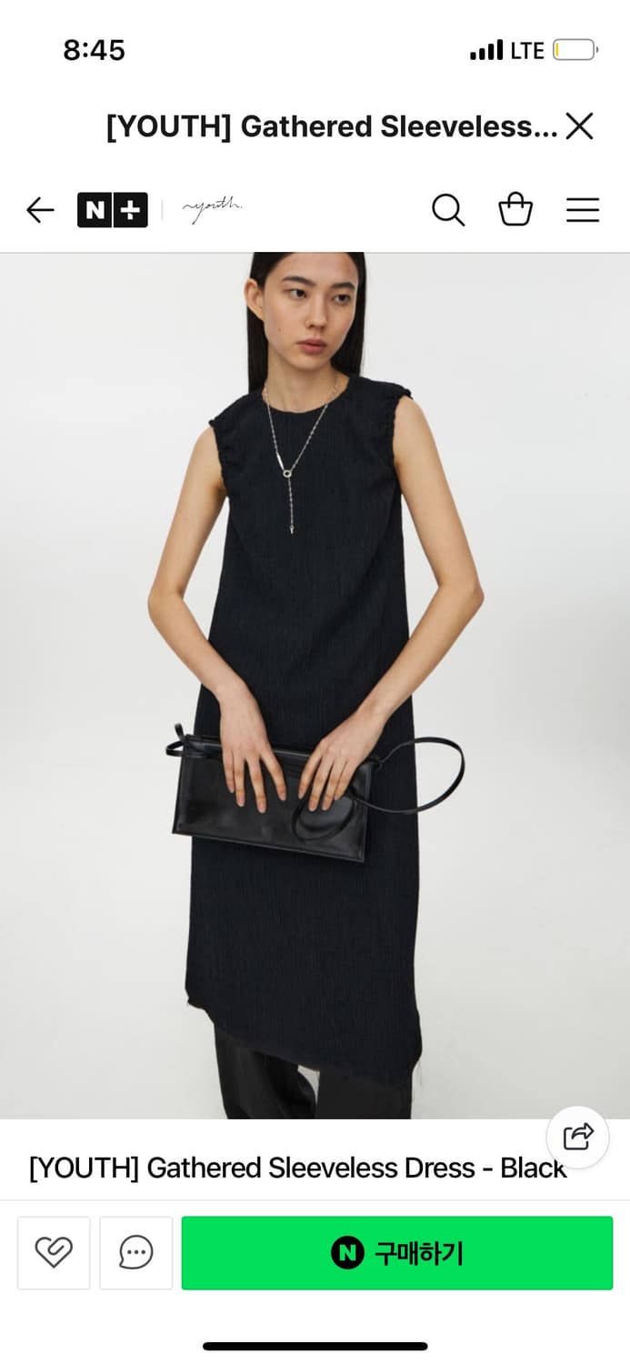 Youth 유스 블랙 원피스 상품이미지1