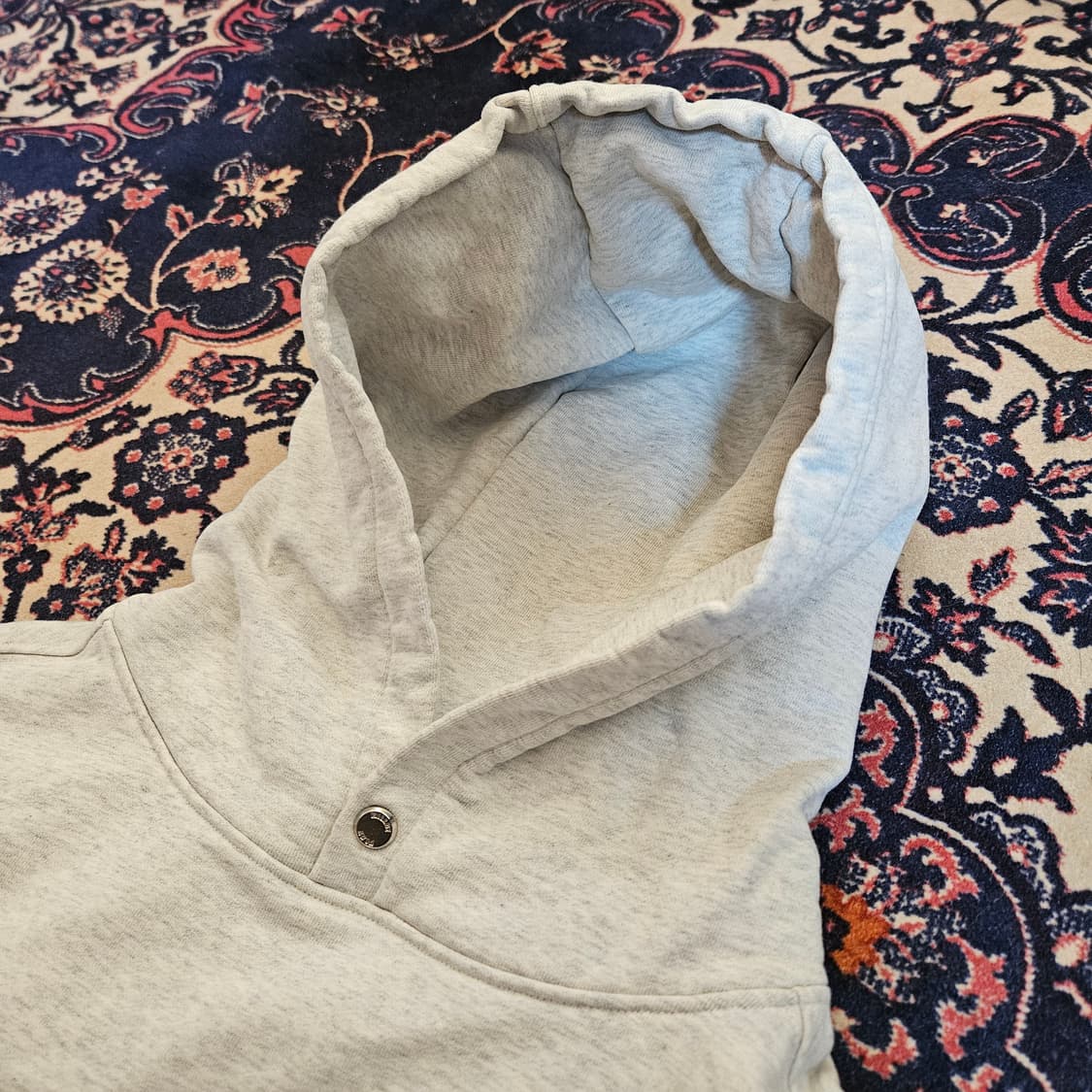 윌비플레이 24fw 스냅 후드 오트밀 L size 상품이미지6