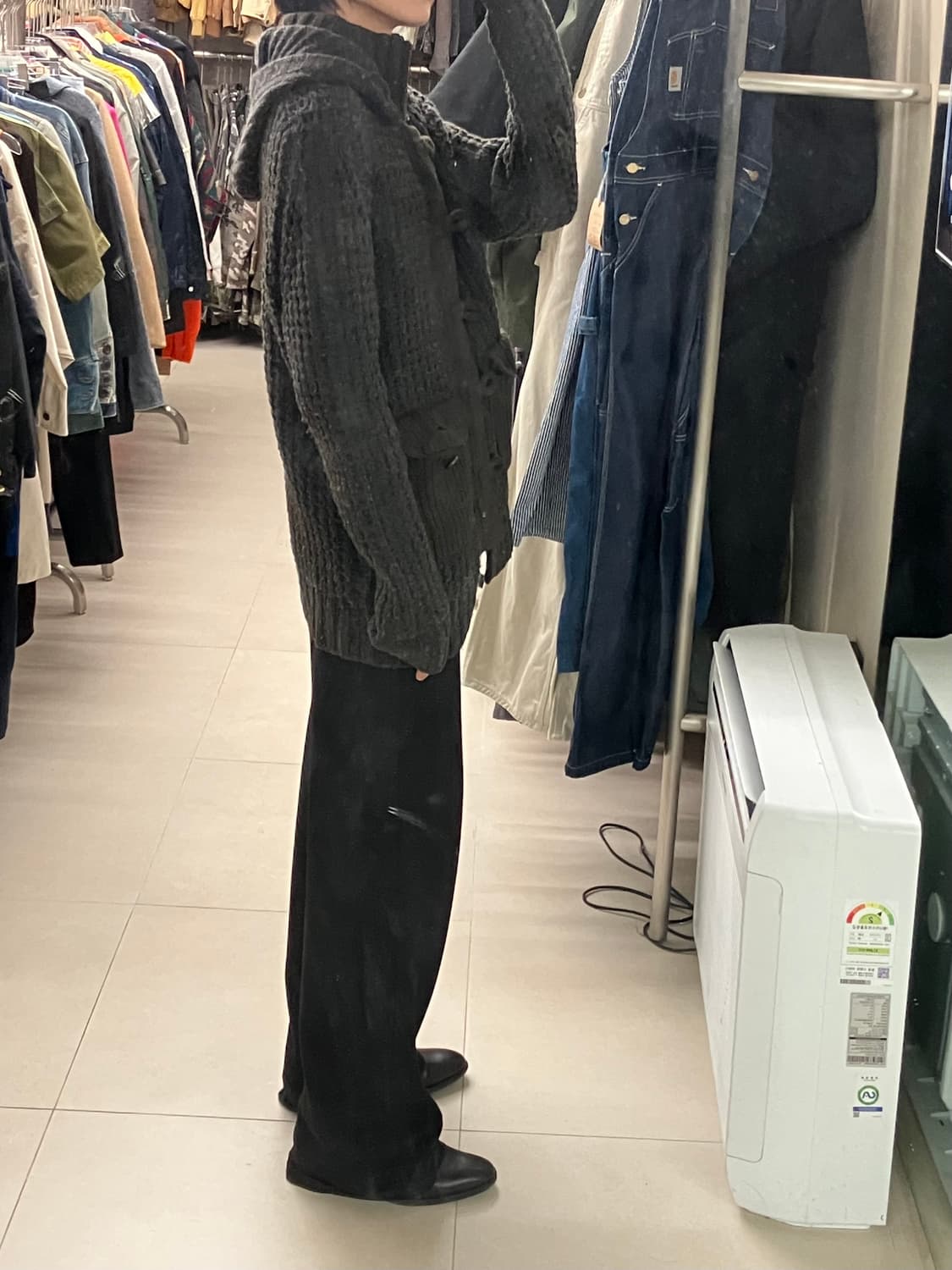 조셉 옴므 카키 후드 니트 가디건 50 상품이미지7