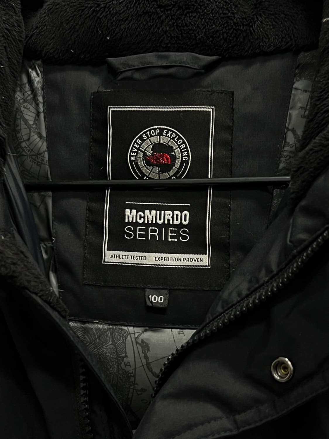 (100) 노스페이스 맥머도 시리즈 구스다운 패딩 야상 자켓 블랙 상품이미지4