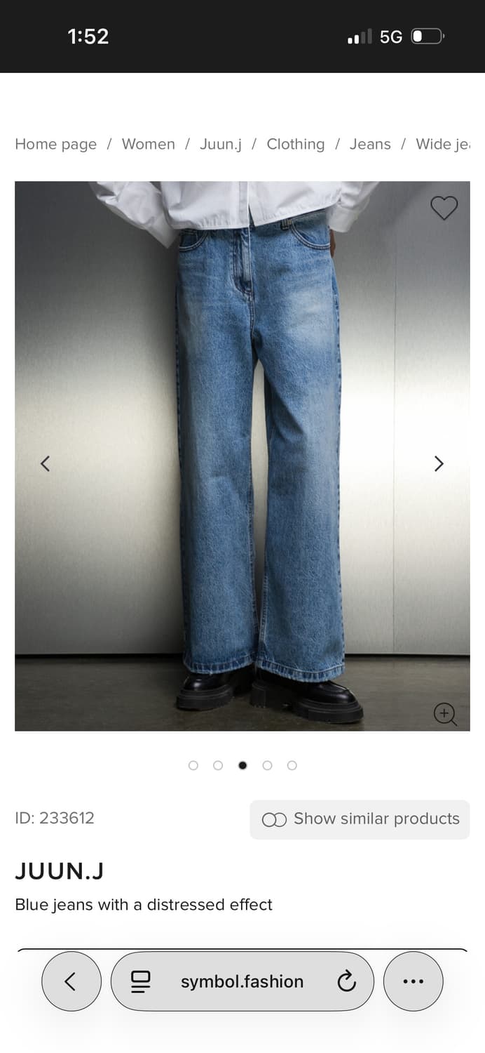 준지 JUUN.J 데님팬츠 상품이미지10