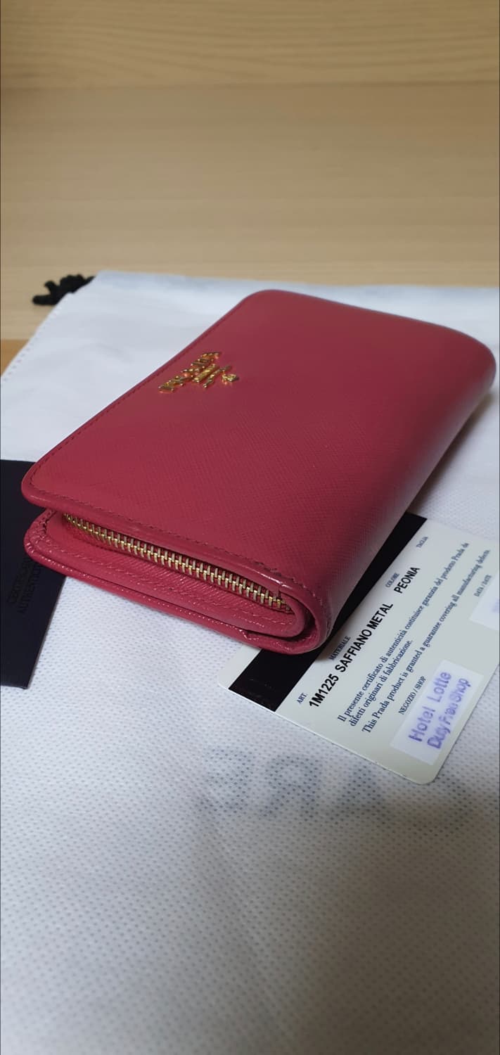 프라다 사피아노 반지갑/지갑 핑크 정품A급(보증서O) 상품이미지5