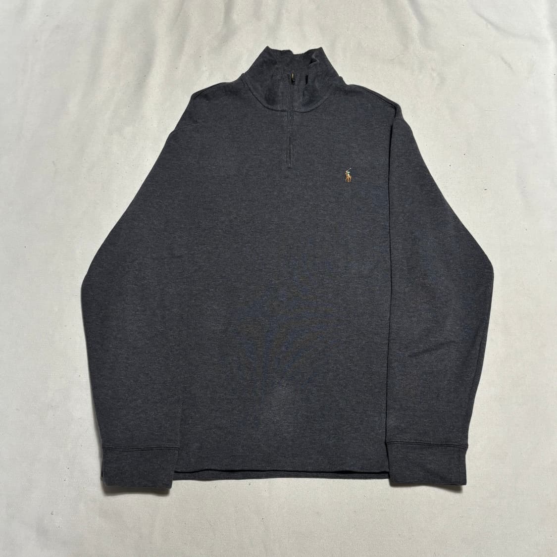 L 폴로랄프로렌 그레이 반집업 코튼 니트 상품이미지2
