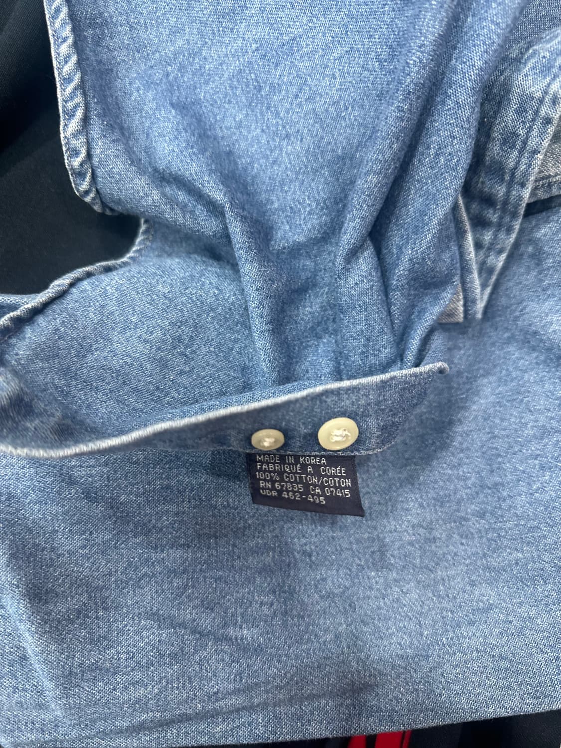 90s 폴로빈티지 데님셔츠 m 상품이미지5
