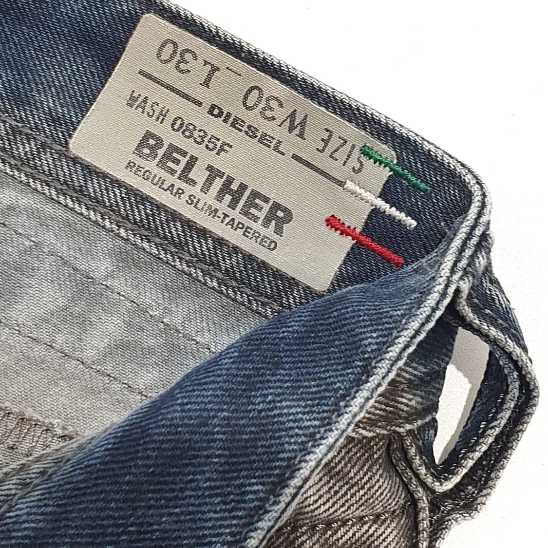 디젤 벨터 belther 테이퍼드 데님 30~32 italy made 상품이미지9