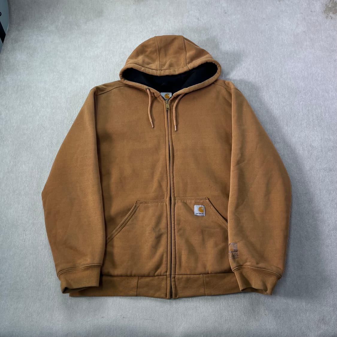 105 칼하트 베이지 써멀 후드집업 상품이미지1