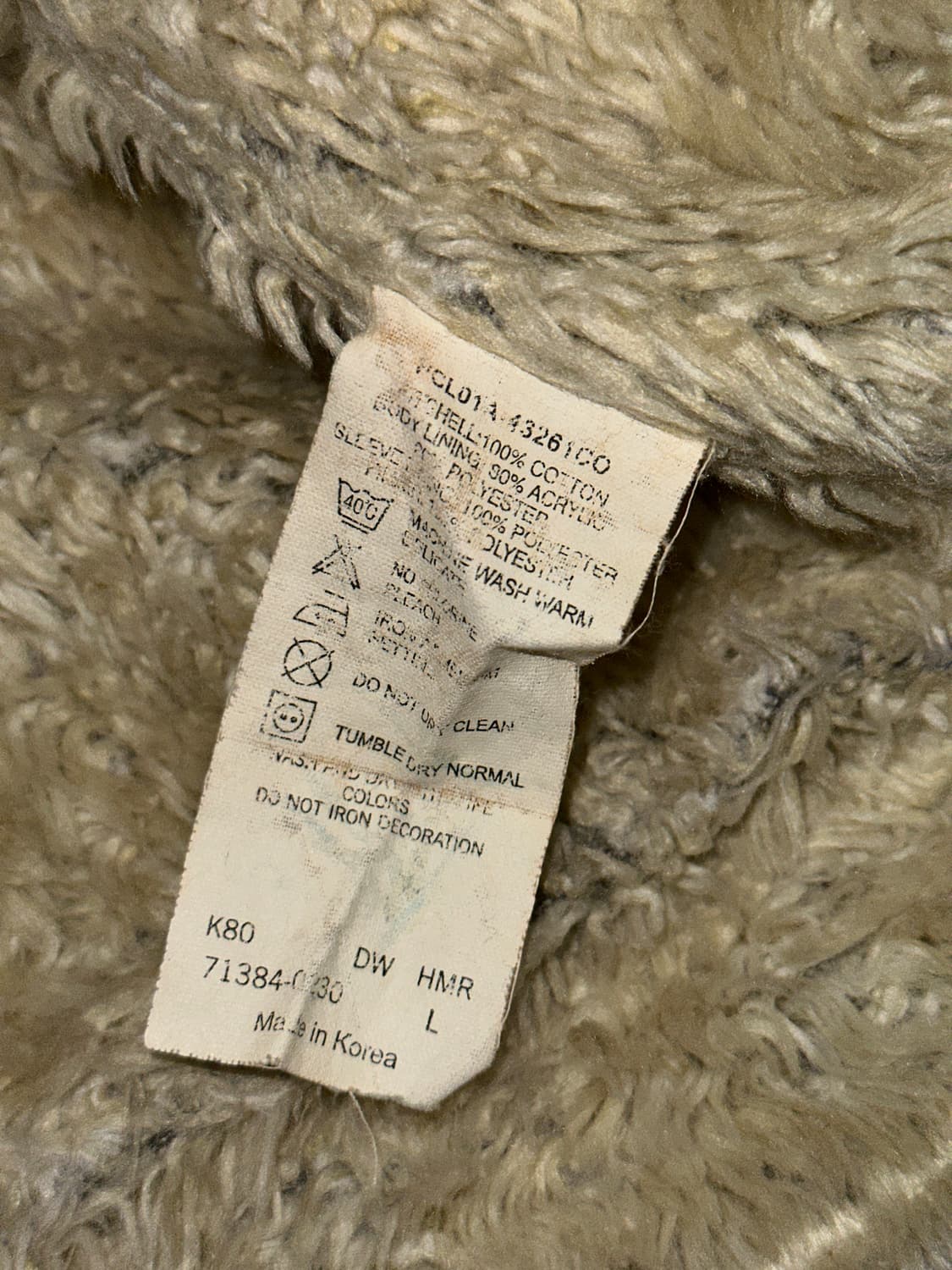 100)리바이스 웨스턴 쉐르파 펑크 y2k 애쉬카키 상품이미지5