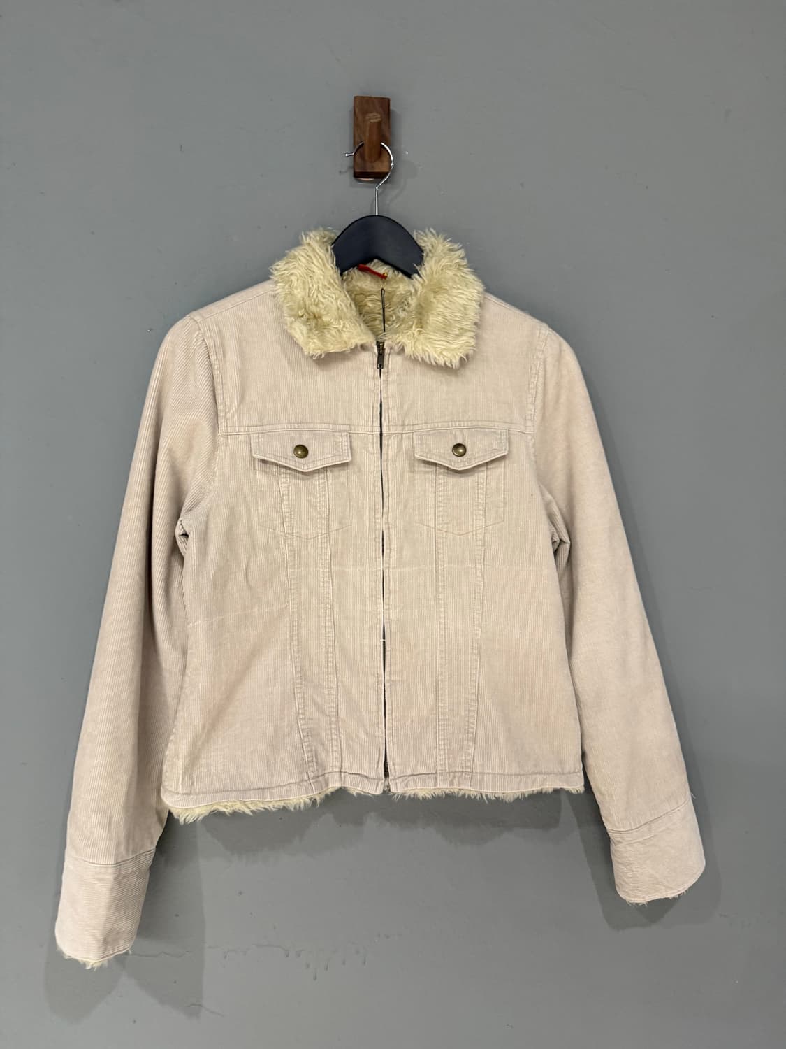 2-pocket fur trimming jacket 상품이미지4