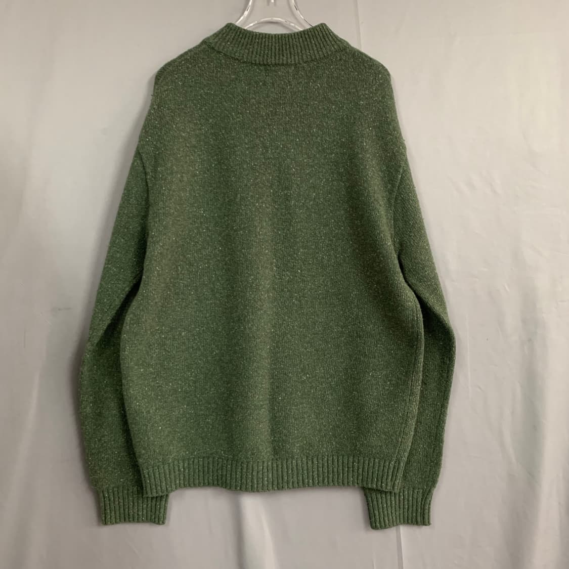 XL 시리즈 하프 버튼넥 엘보우 패치 실크 혼방 니트 상품이미지3