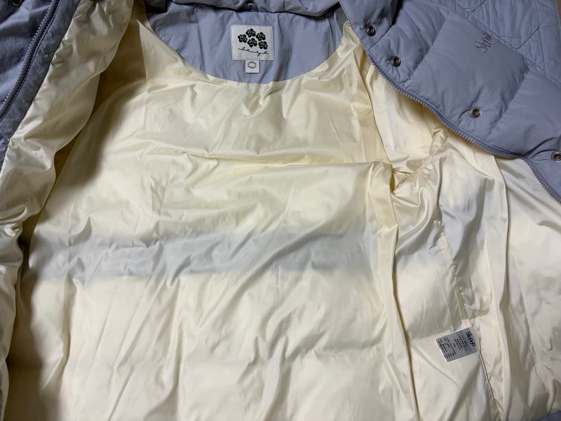 시눈 후디 푸퍼 자켓 그레이시블루 품절컬러 상품이미지8