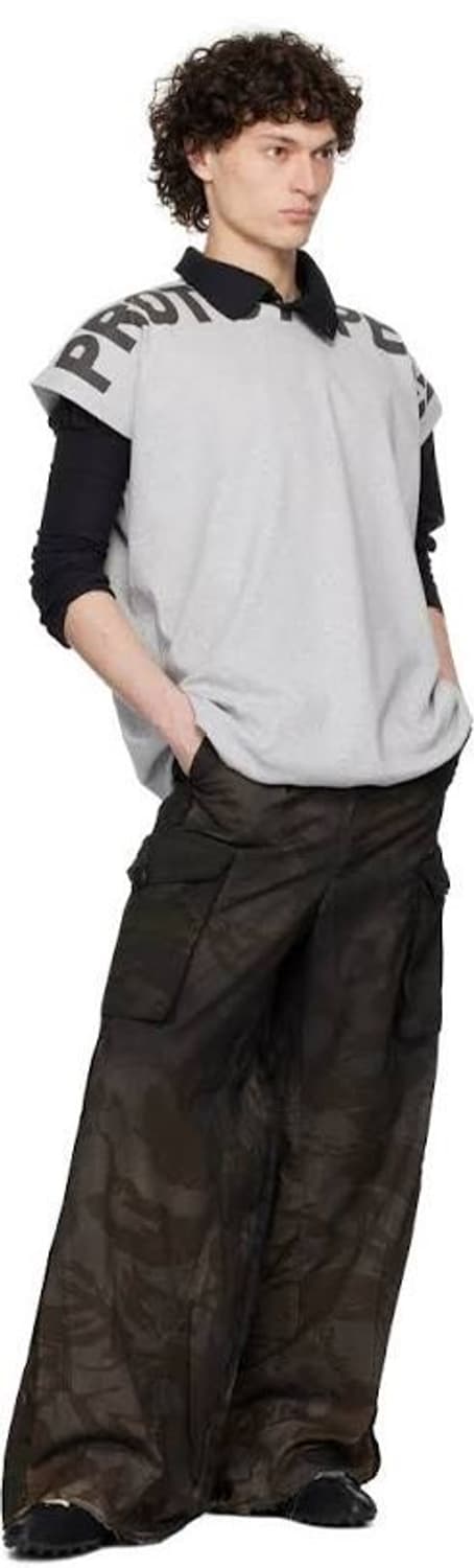 [L/XL] 프로토타입스 와플 머슬핏 티셔츠 그레이 상품이미지4