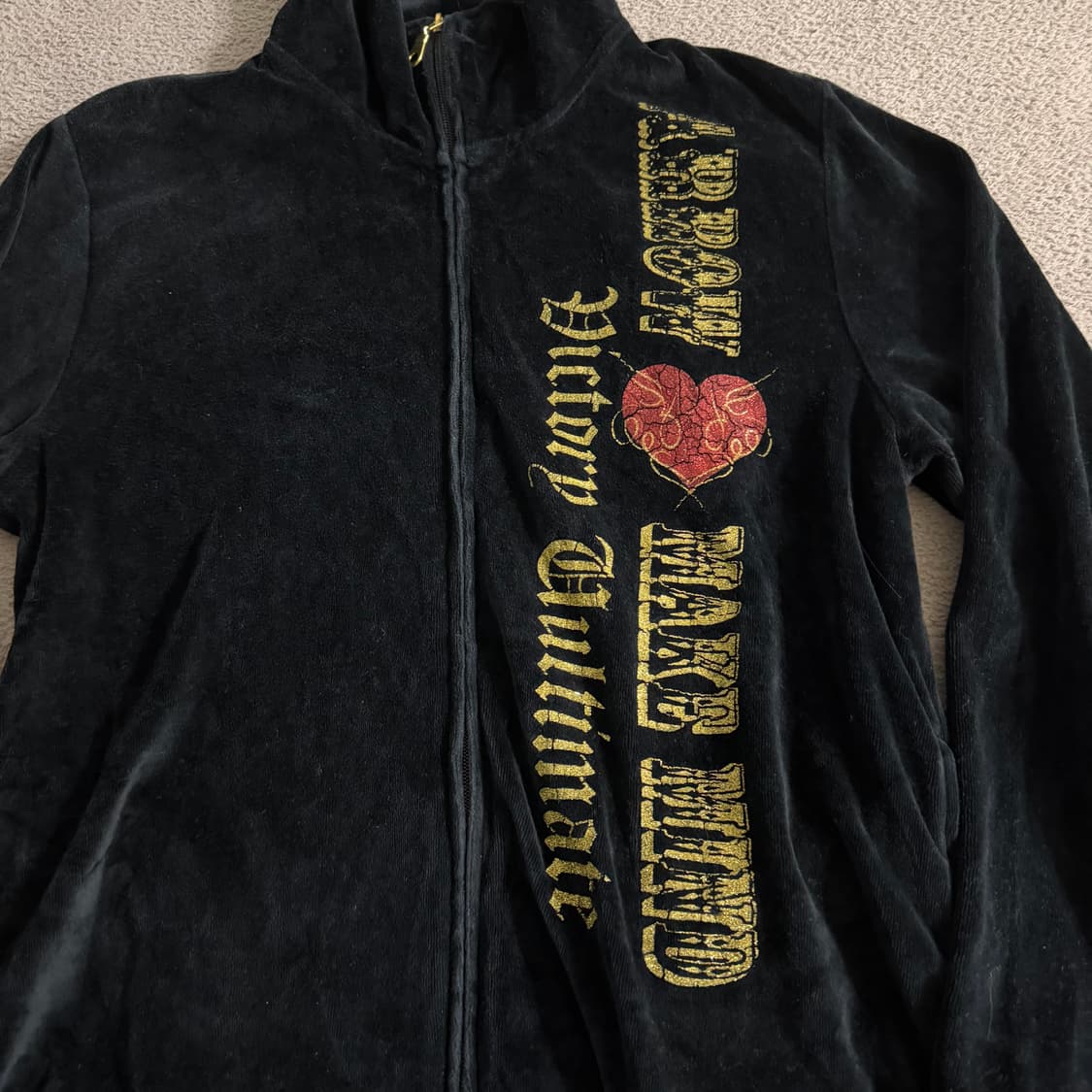 Y2k velvet jacket 상품이미지3