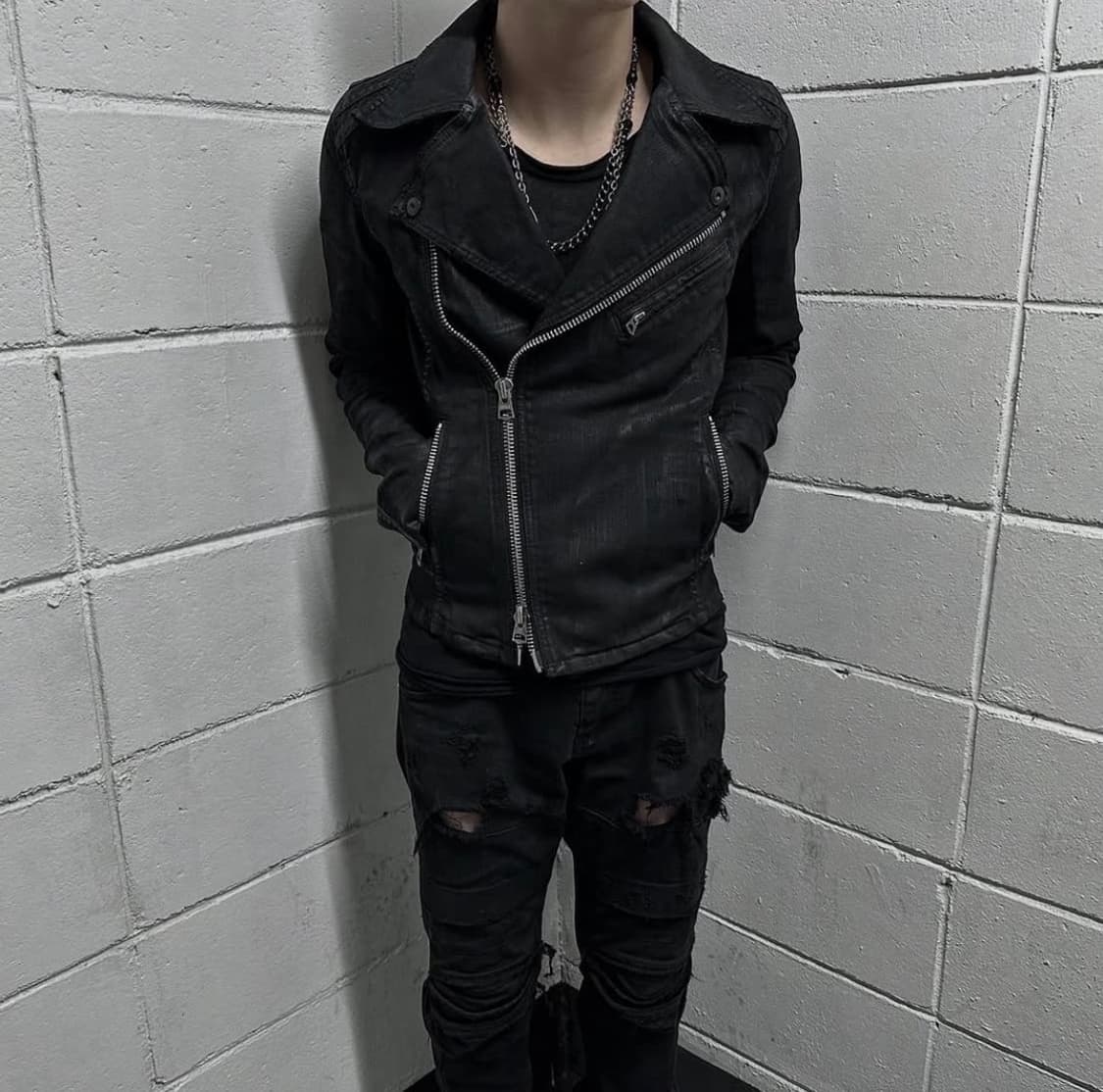 CIVARIZE archive Black wax coated jacket 상품이미지3