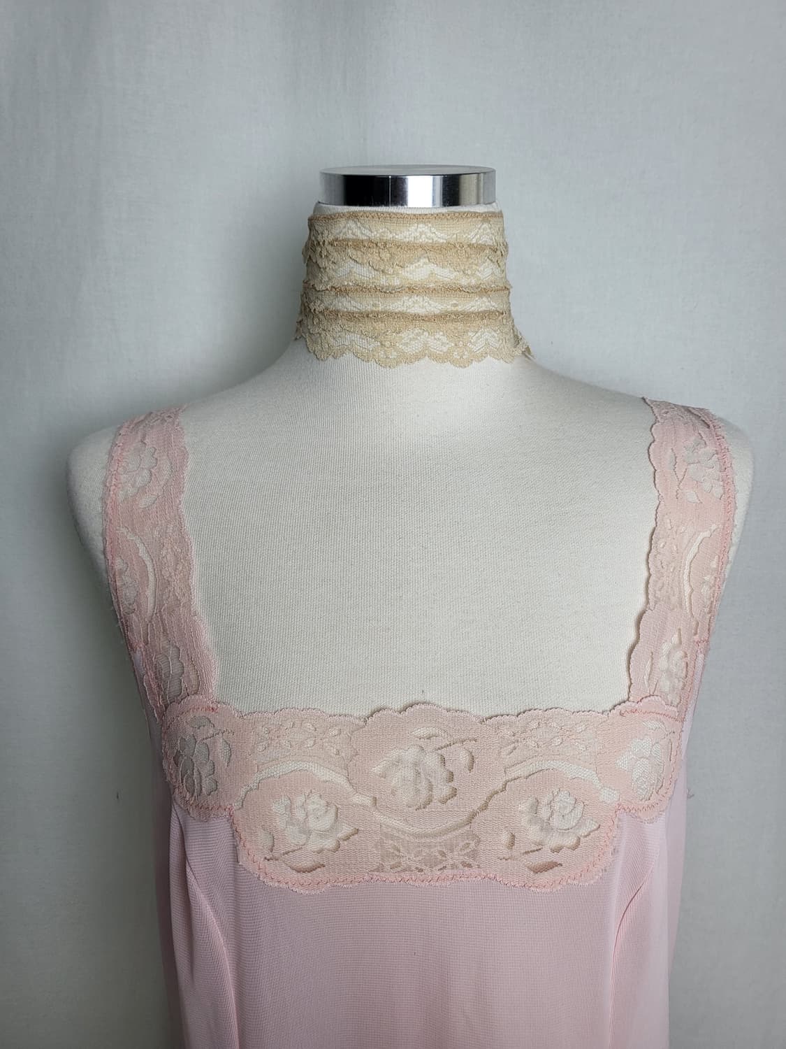 빈티지 로즈핑크 슬립 원피스 상품이미지5