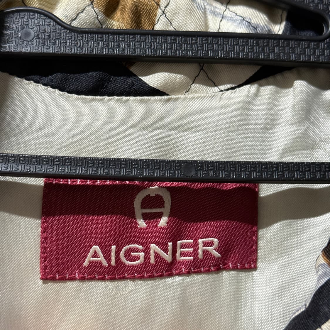 백화점판 아이그너 실크 100% 바로크 풀 패턴 퀼팅 자켓 상품이미지5