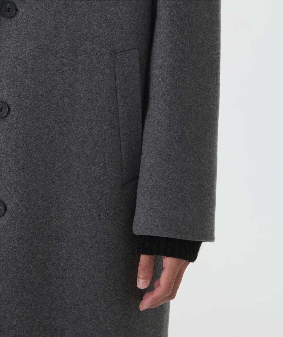 무신사 스탠다드 데일리 싱글코트 미디엄 그레이 상품이미지5