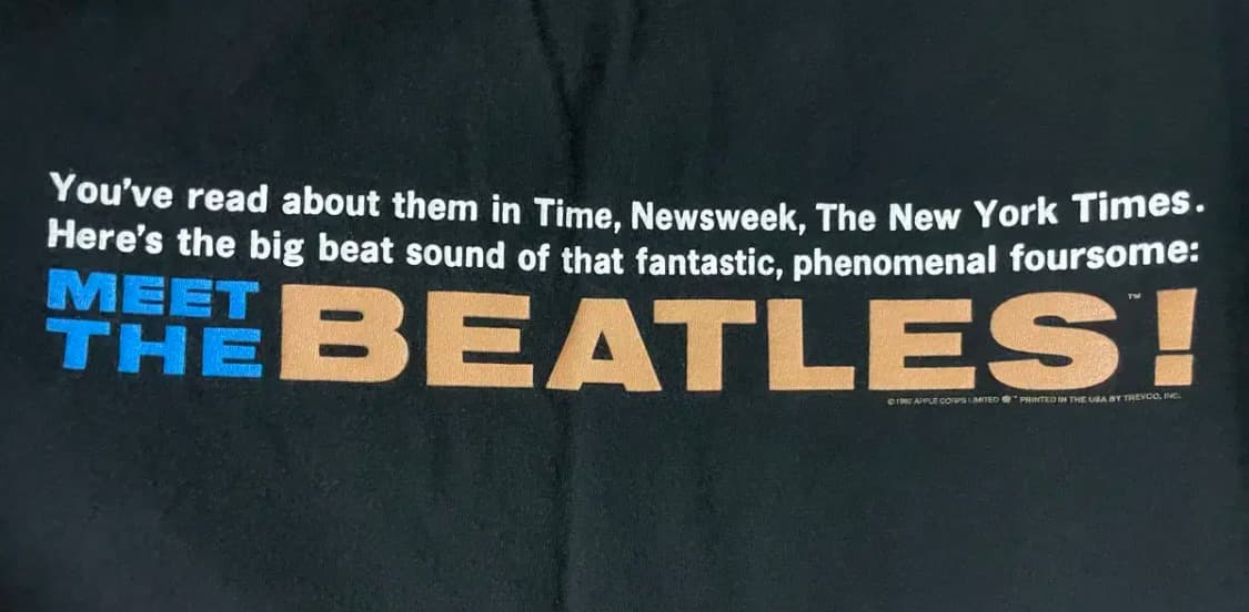 비틀즈 90s 밴드티 상품이미지4