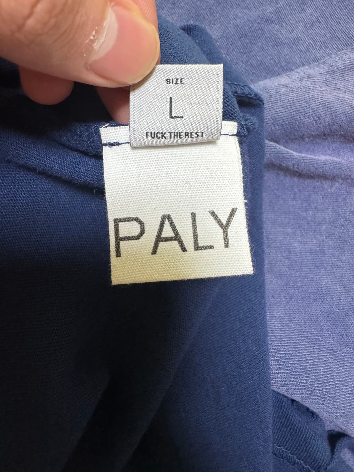 팔리 할리우드 코어 로고 티셔츠 네이비 상품이미지4