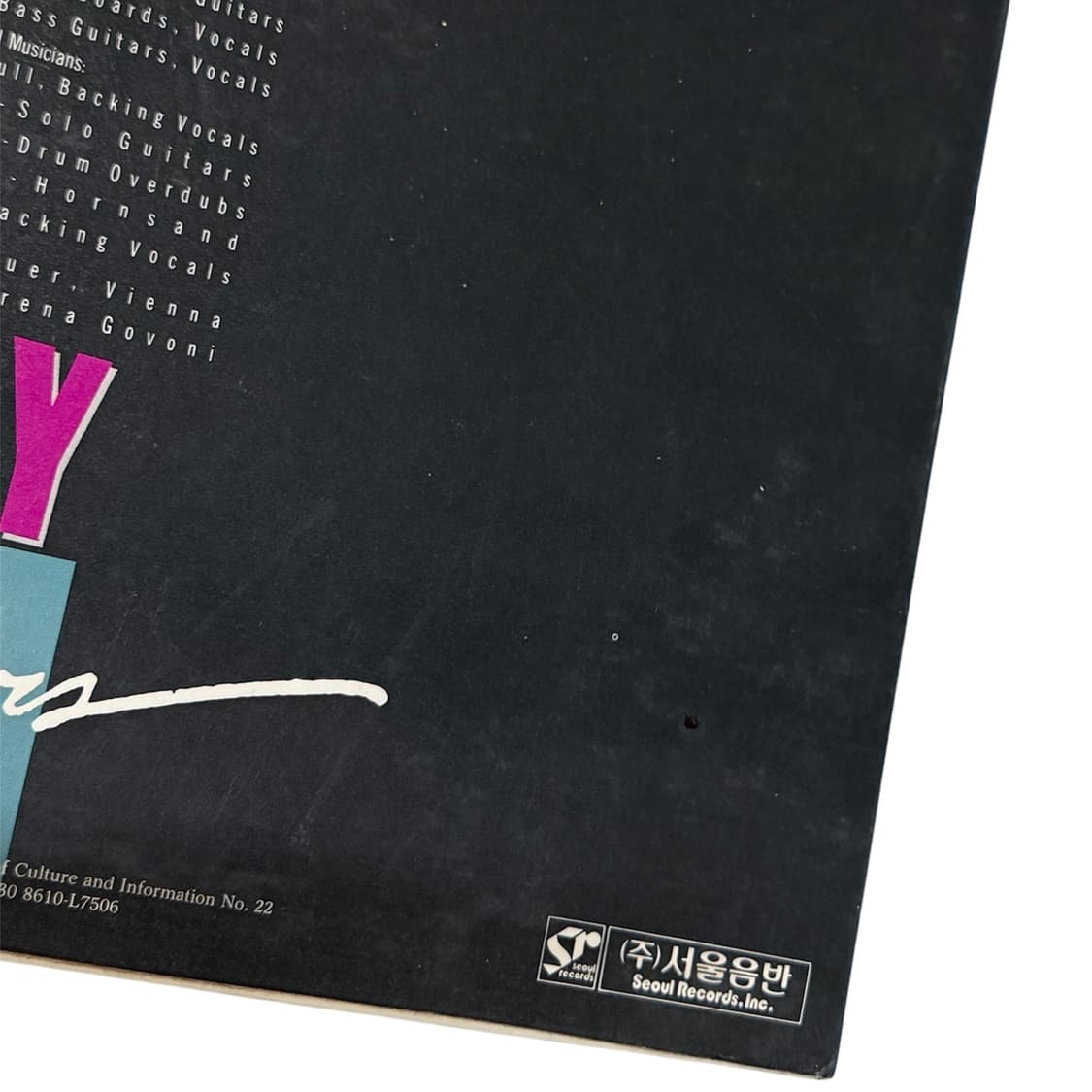 80s Euro pop classic LP "Joy And Tears" 상품이미지7