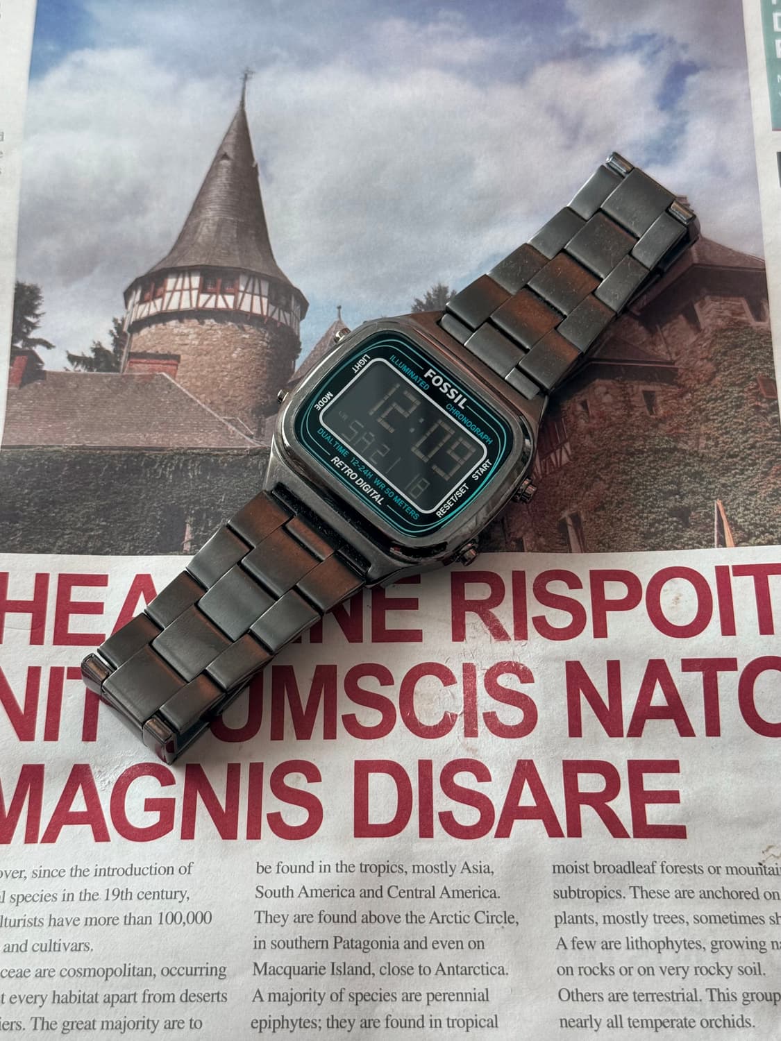 Fossil 파슬 RETRO DIGITAL 메타 실버 상품이미지2