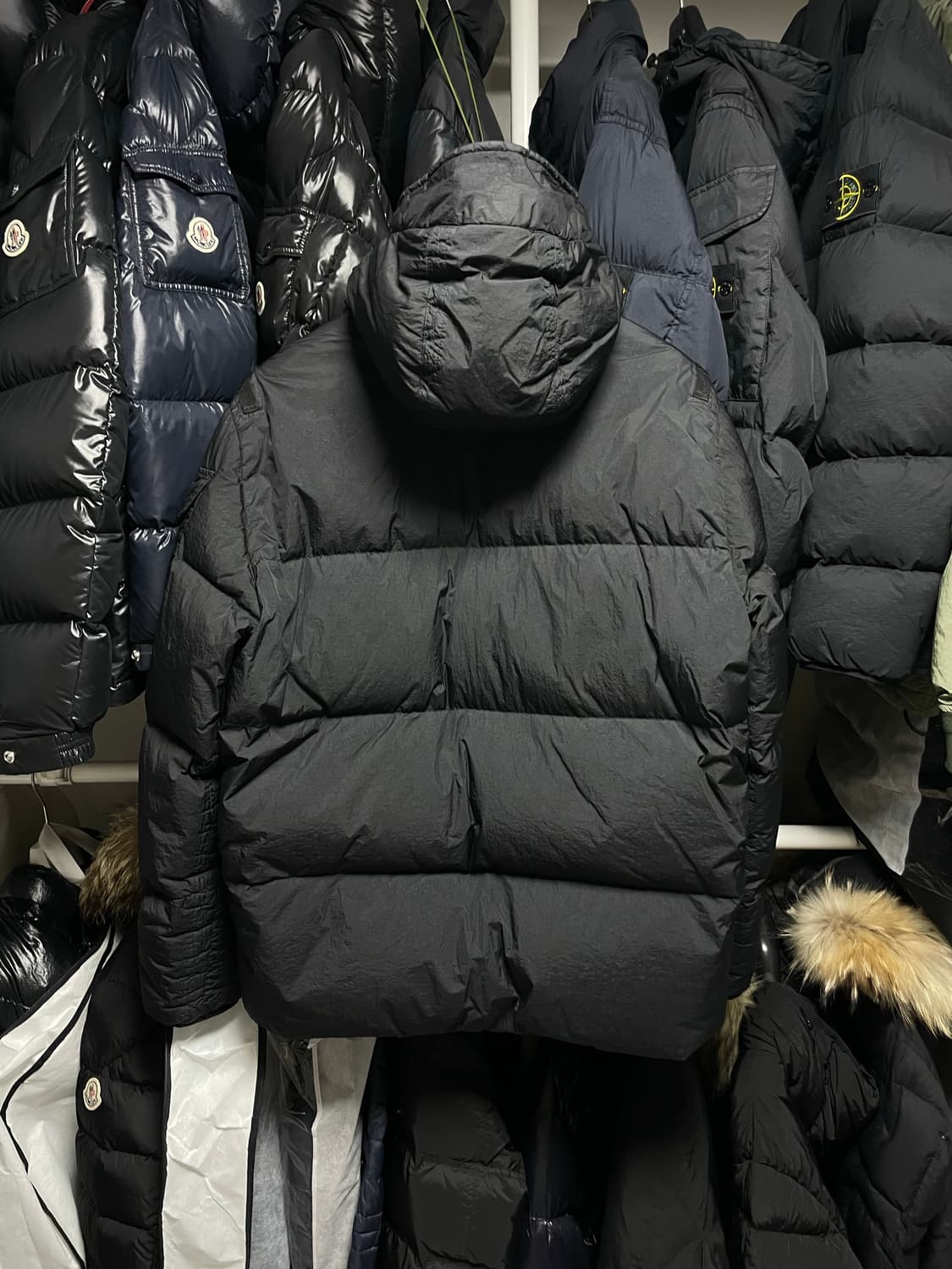 [M사이즈] 22FW 스톤아일랜드 가먼트다잉 크링클랩스 패딩 상품이미지5