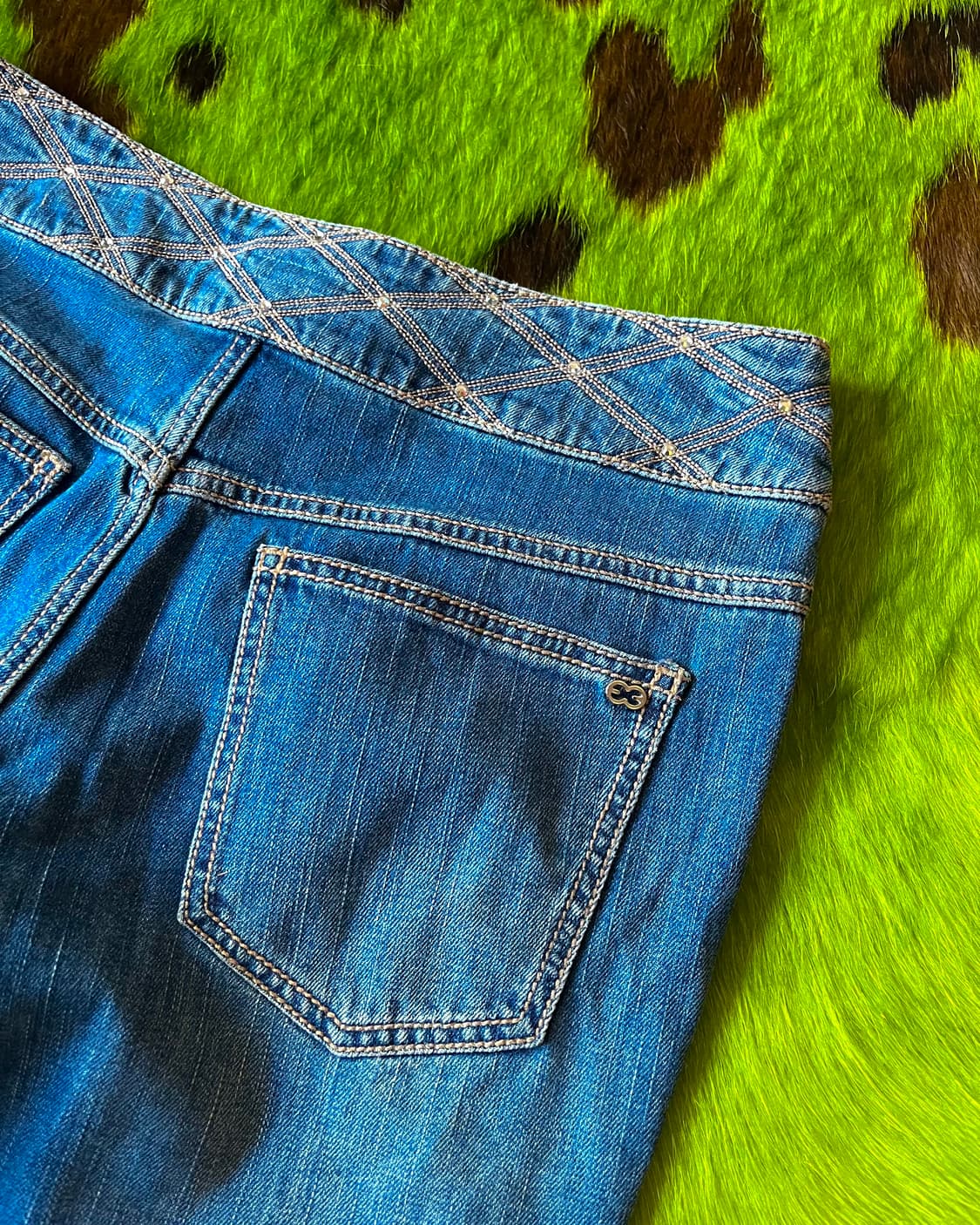 Old ESCADA Archive Boot-Cut Cubic Jeans 상품이미지10