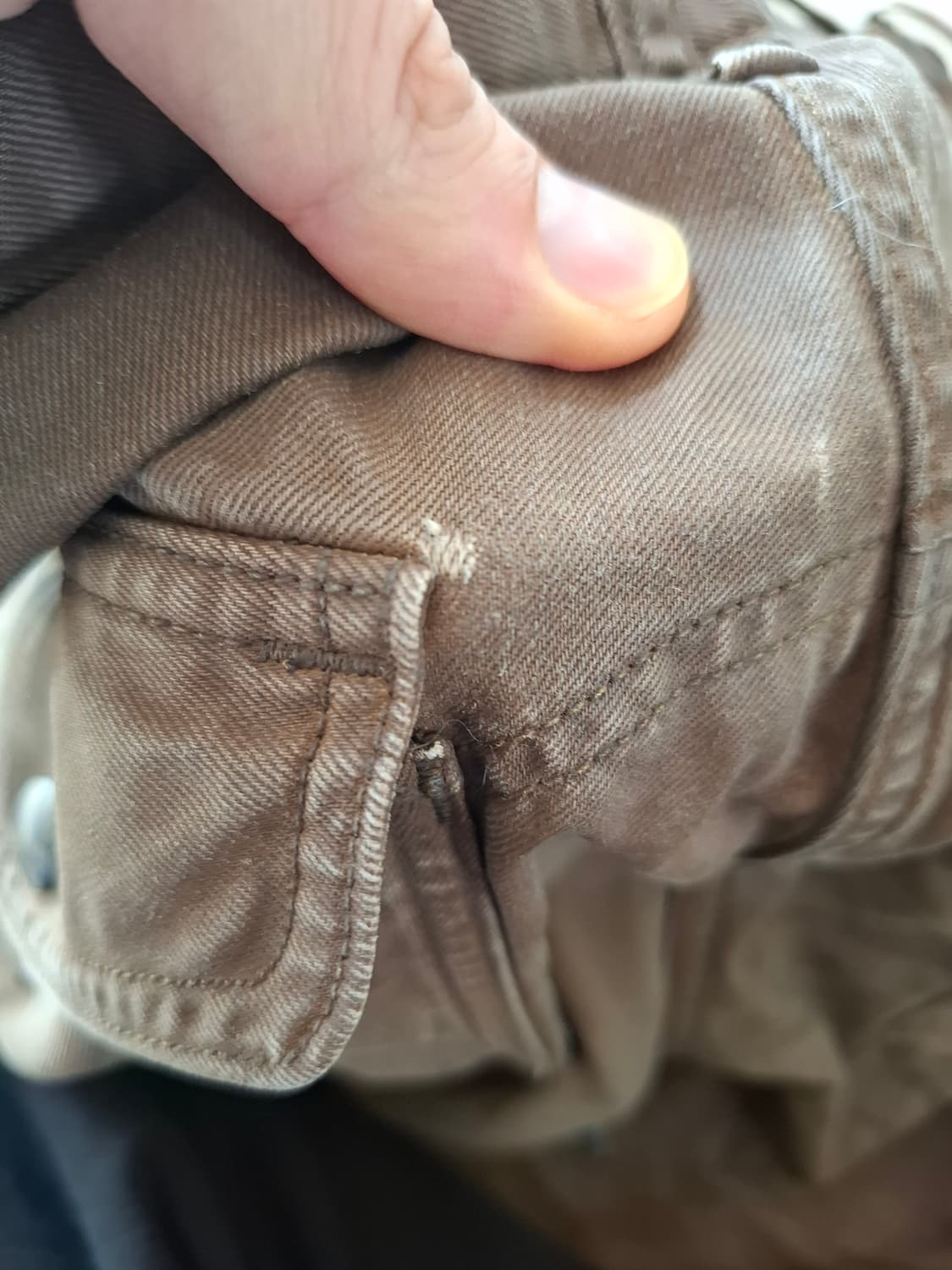 30/30 RRL 더블알엘 왁스 코티드 필드핏 치노 워크 팬츠 브라운 상품이미지8