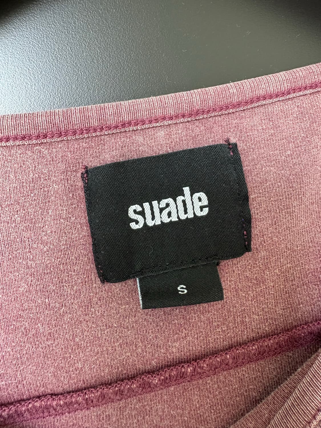 Sudae 스웨이드 티셔츠 66 washed long sleeve_버건디 상품이미지3
