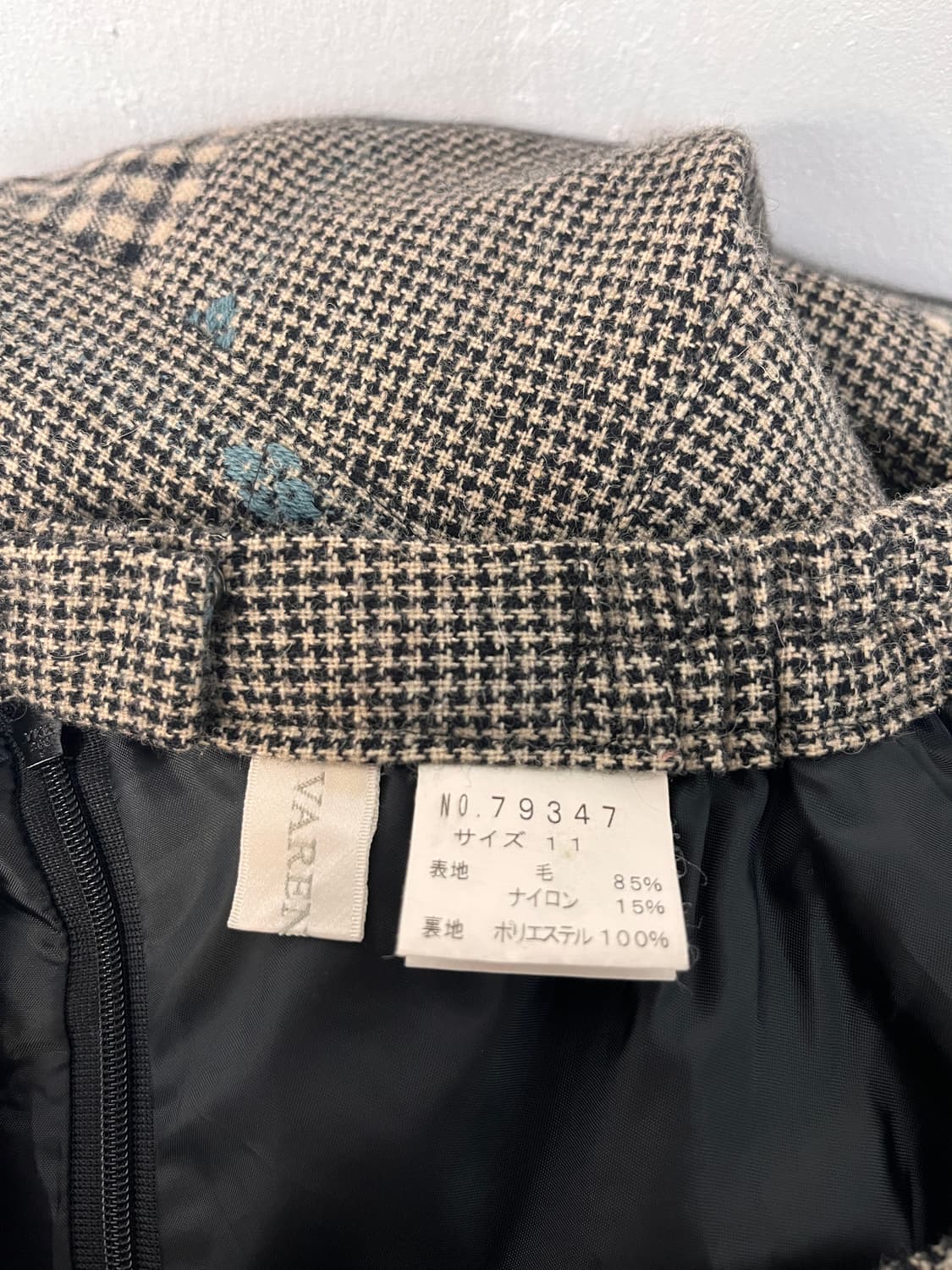  VARENTS BIS 체크 플라워 스커트 상품이미지9