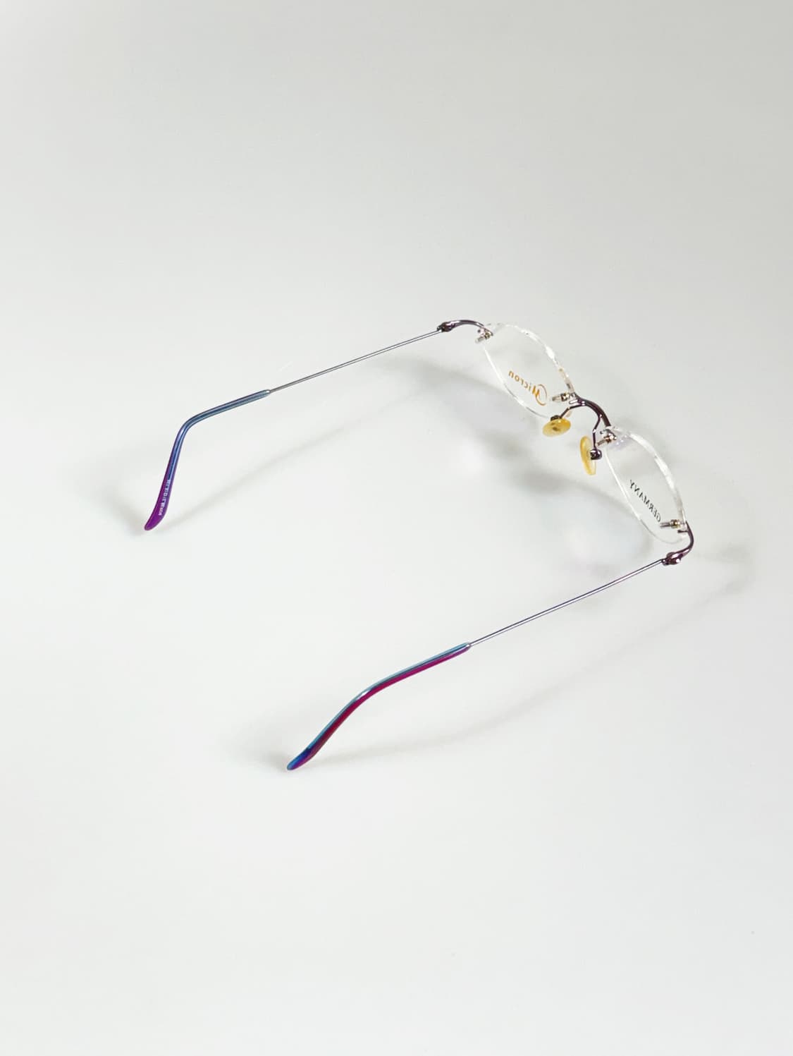 독일제 MICRON 무테 울트라 라이트 오벌 프레임 빈티지 안경 상품이미지4