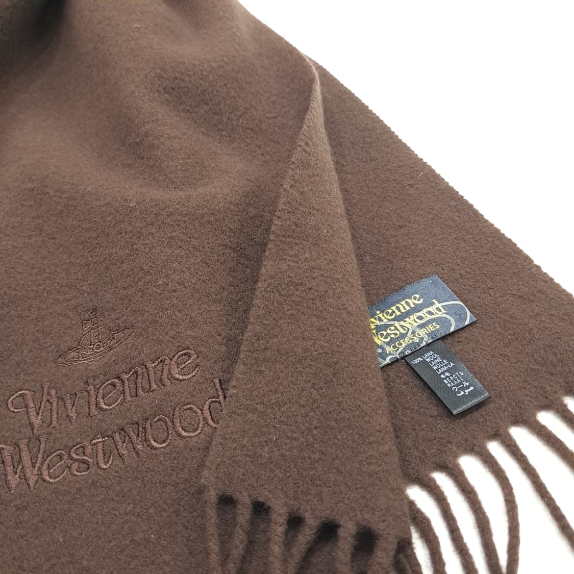 MX114 비비안 웨스트우드 초코브라운 목도리 머플러 상품이미지3