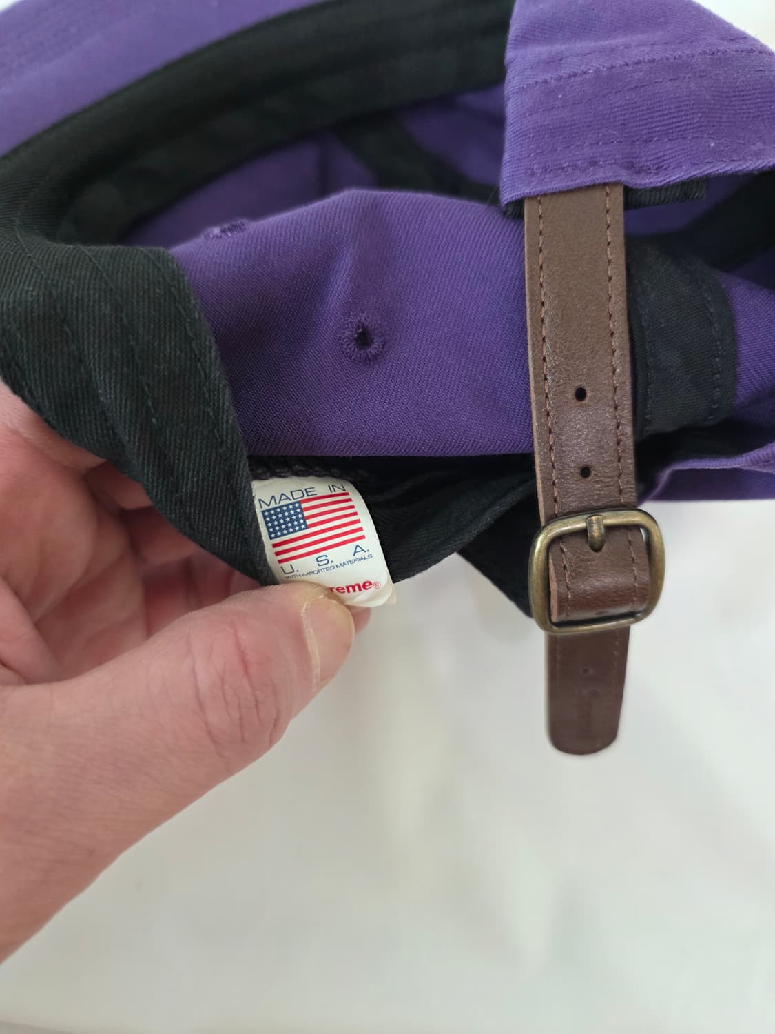 슈프림 워시드 치노 트윌 캠프캡 퍼플 상품이미지4