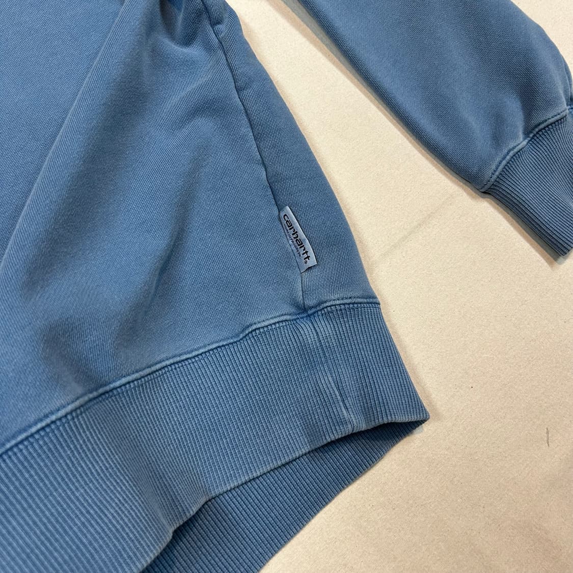 L) 칼하트 WIP 스웻 맨투맨 워싱 블루 상품이미지4