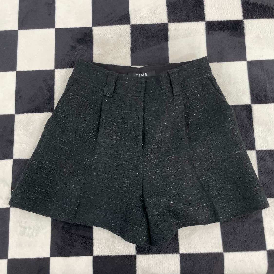 정품) TIME 타임 트위드 숏 팬츠 상품이미지1