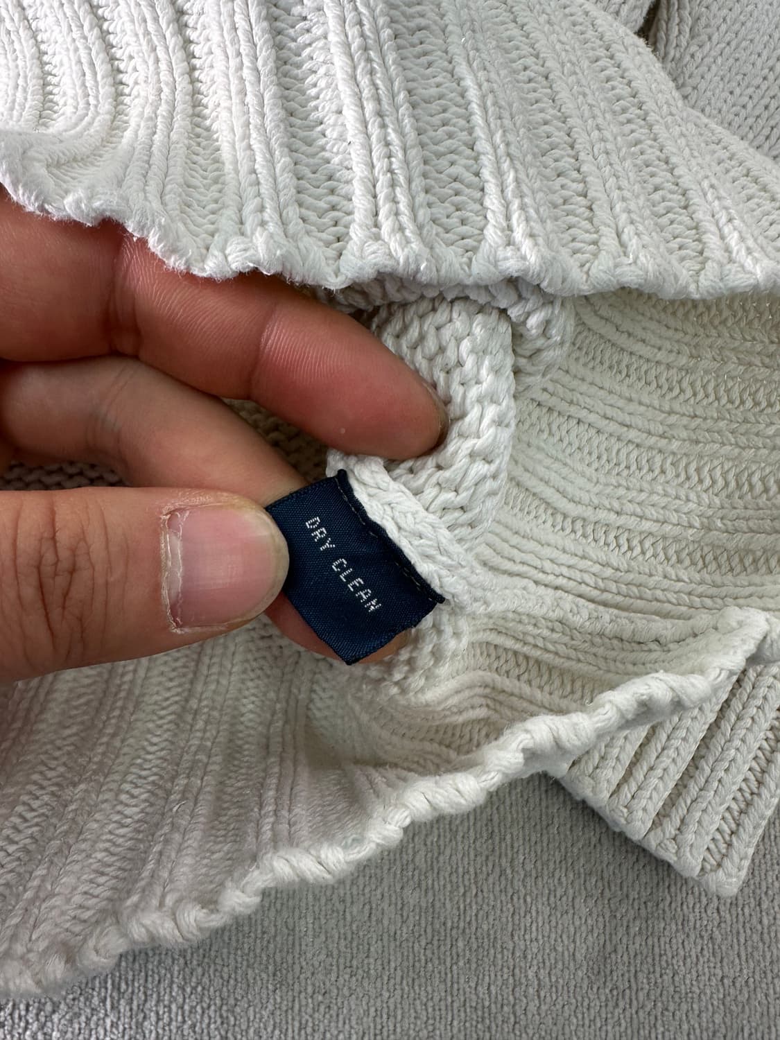 95 폴로랄프로렌 화이트 코튼 브이넥 니트 상품이미지5