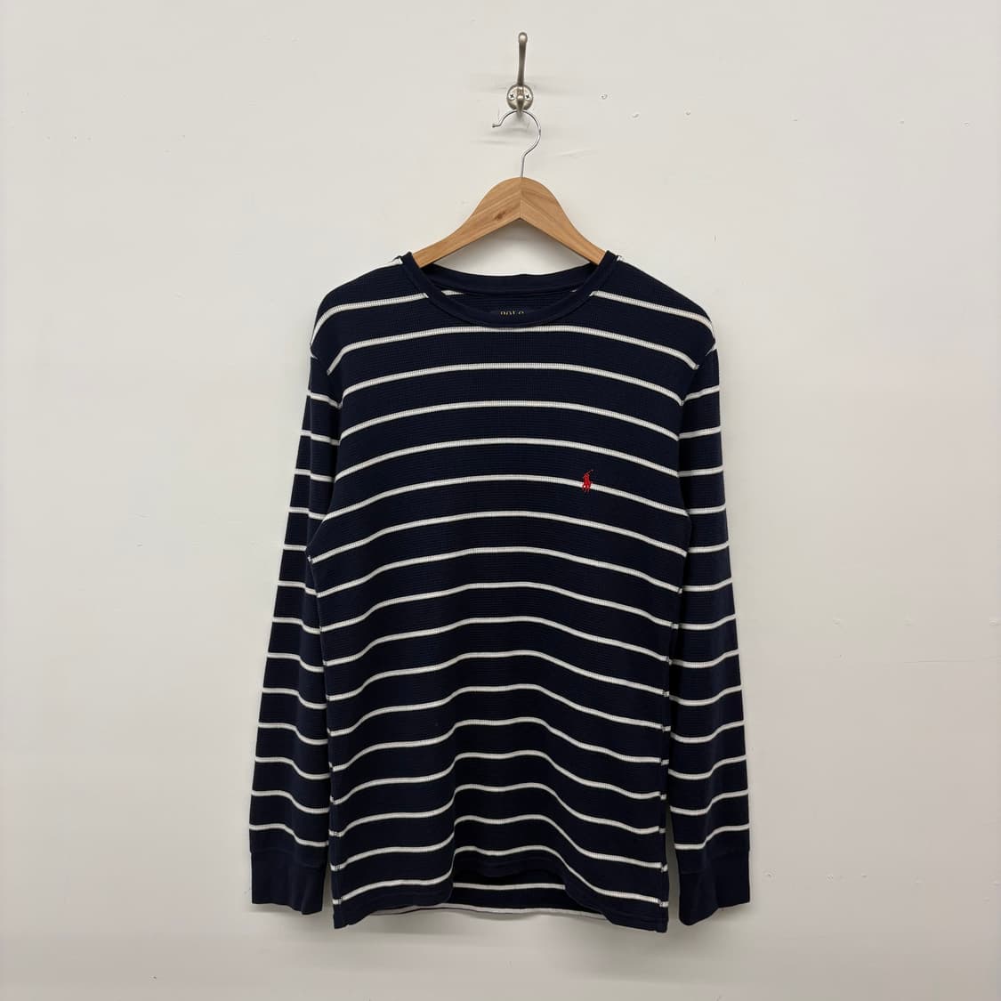 폴로 랄프로렌 스트라이프 긴팔 티셔츠 네이비 남/L 상품이미지1