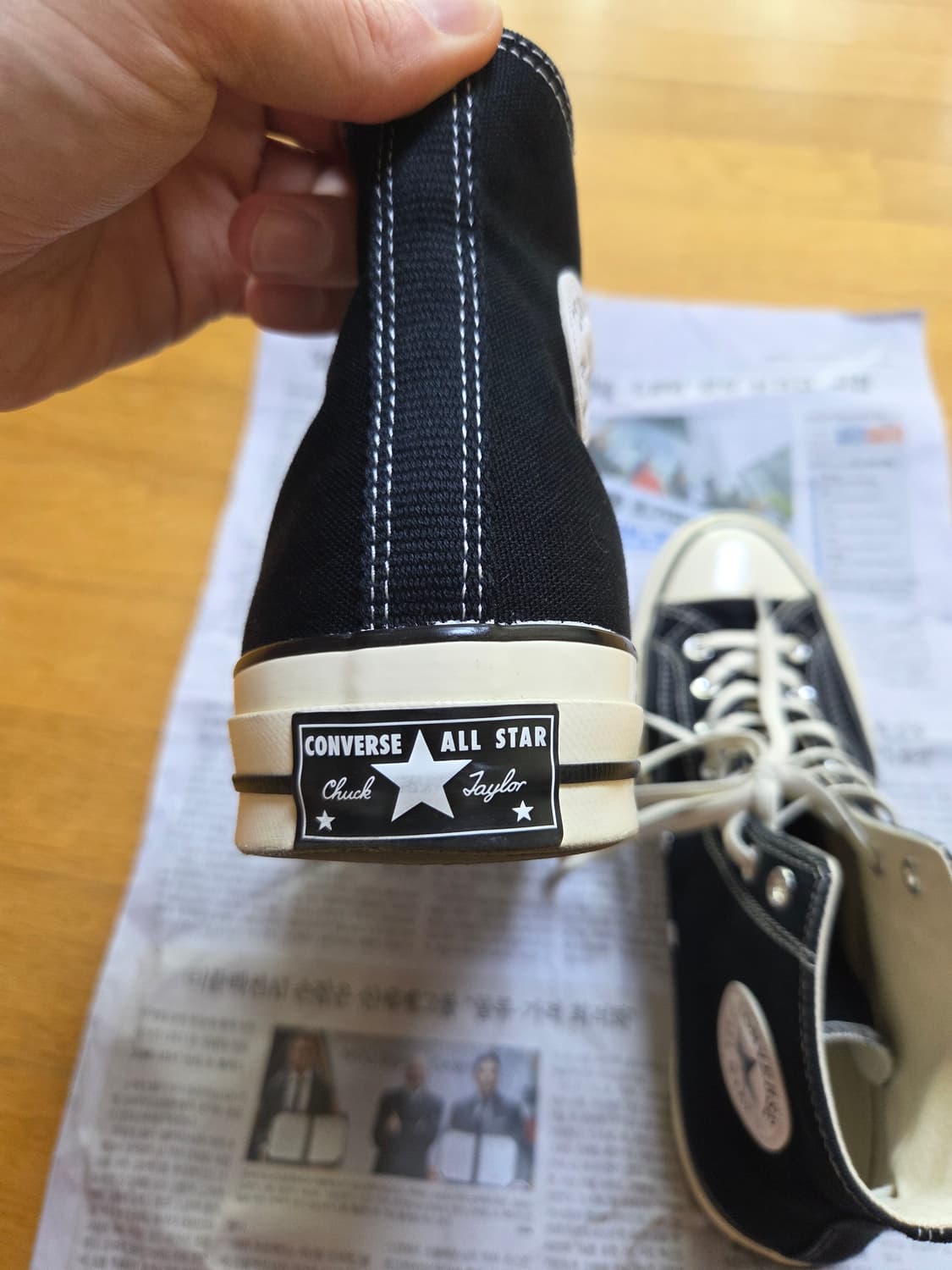 컨버스 척70 하이 블랙 / 162050C 상품이미지3