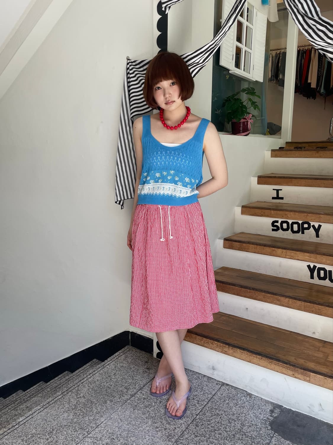 summer knit vest 상품이미지2