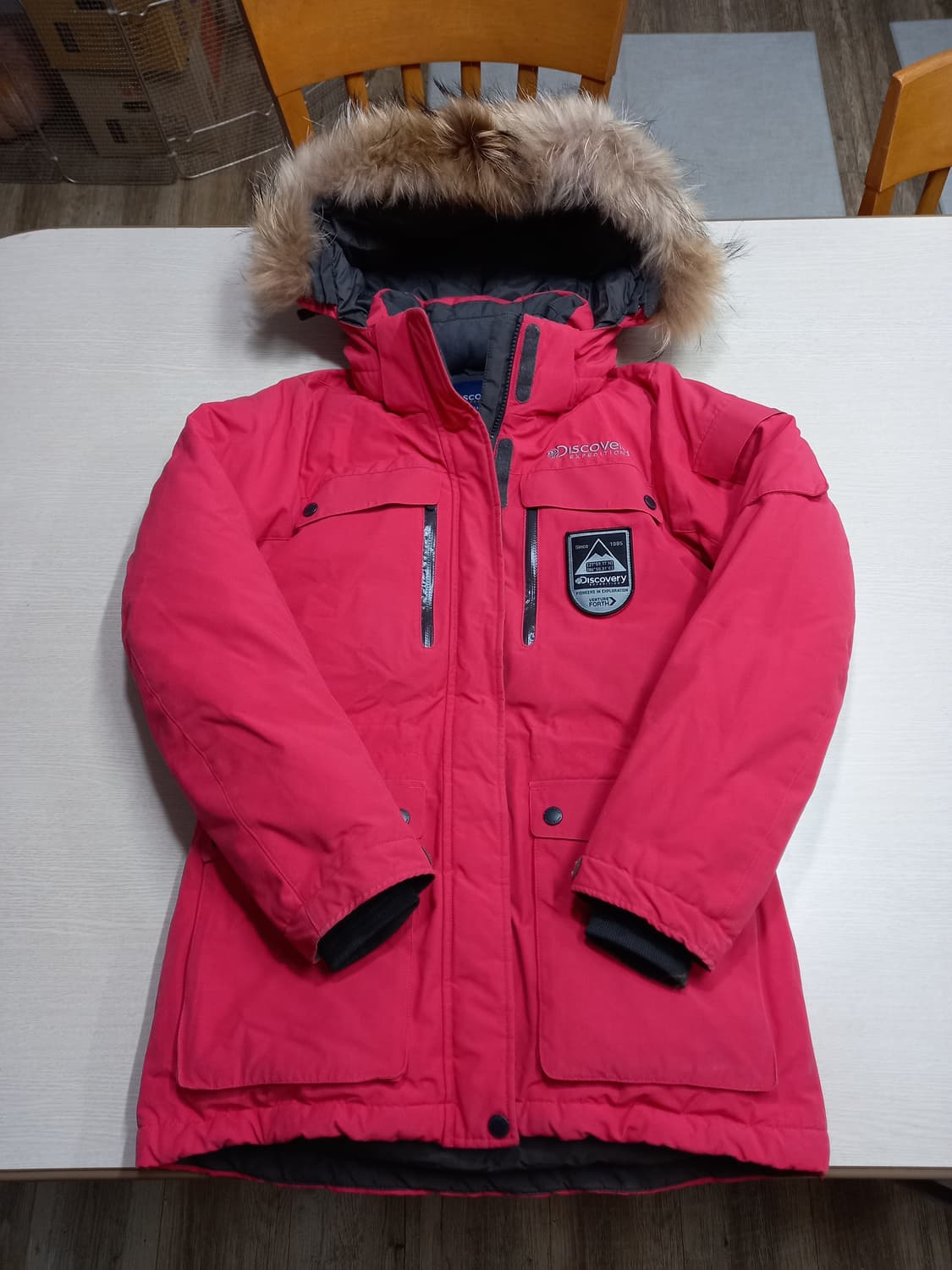 M90 디스커버리 구스다운 하프패딩 피치핑크 M-974  상품이미지3