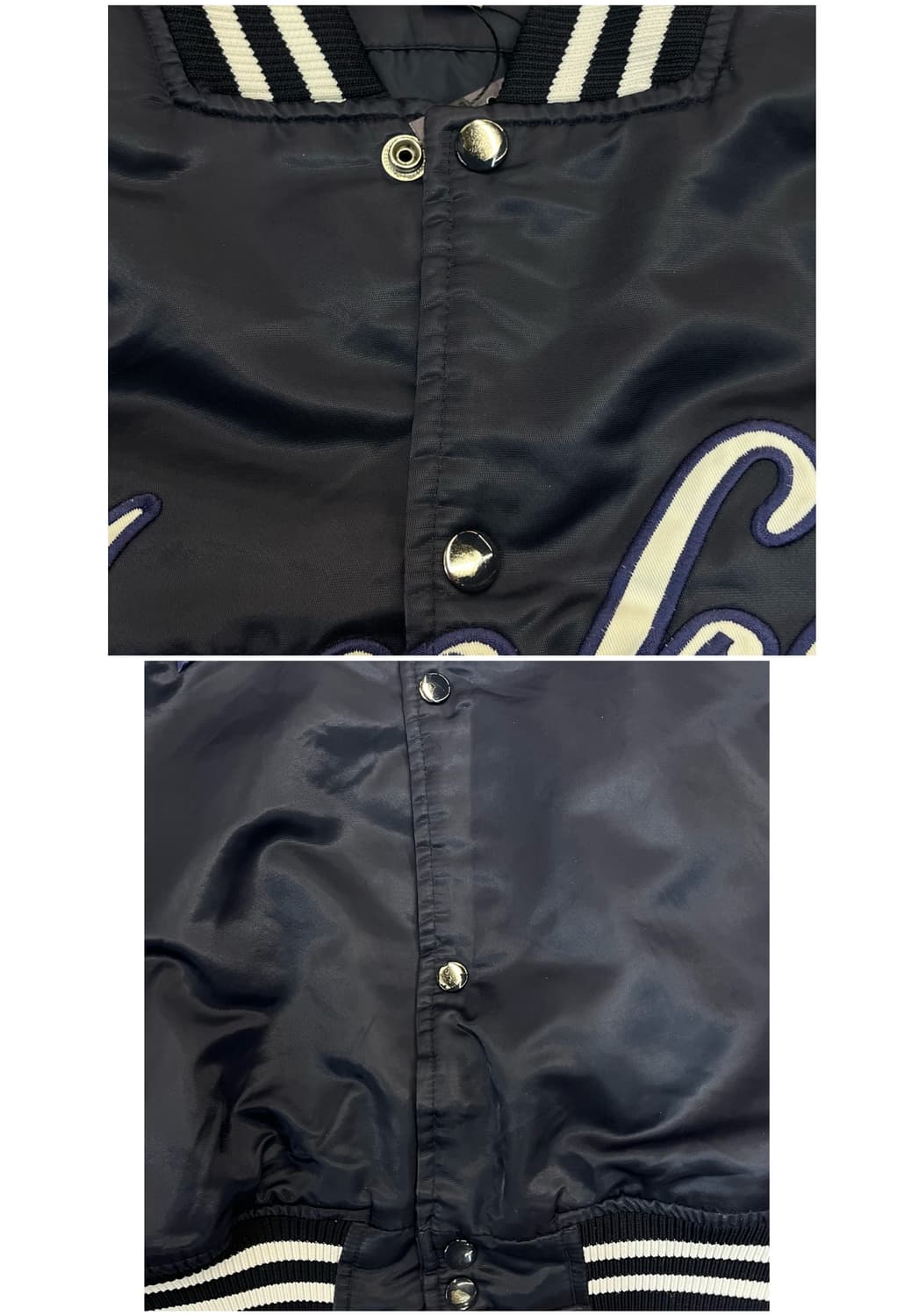 마제스틱 어센틱 양키스 바시티 자켓 네이비 XL #csz2653 상품이미지4