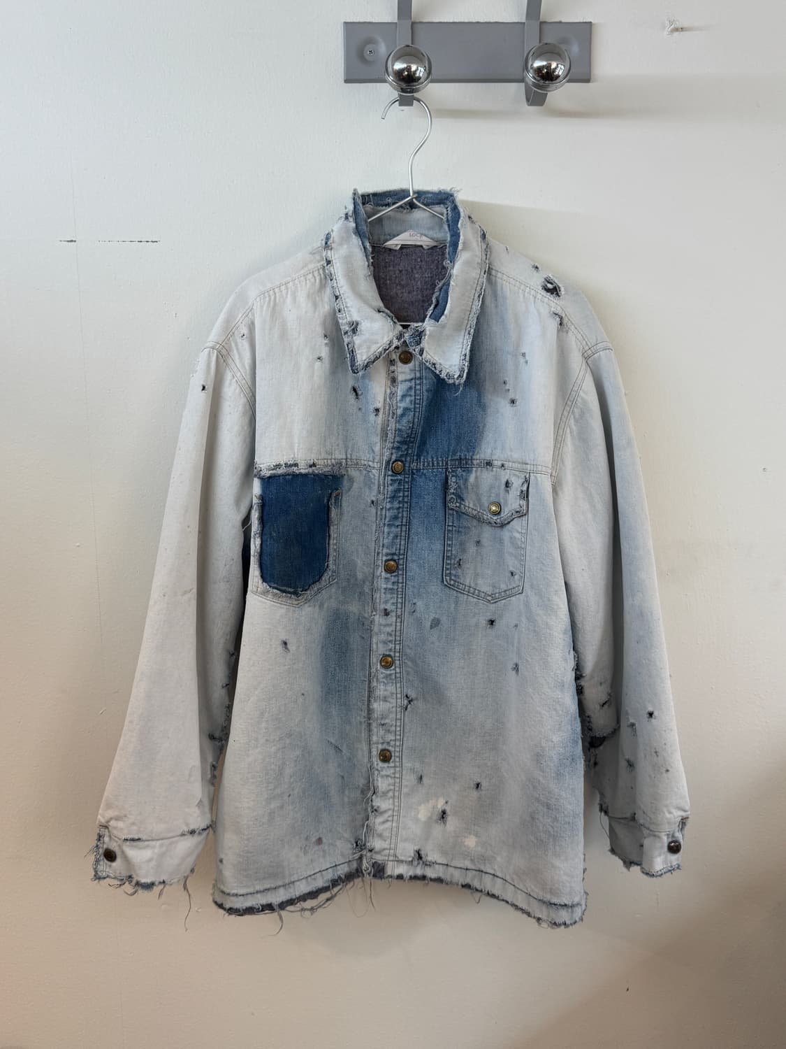 70-80s shn bleached denim work jacket 상품이미지1