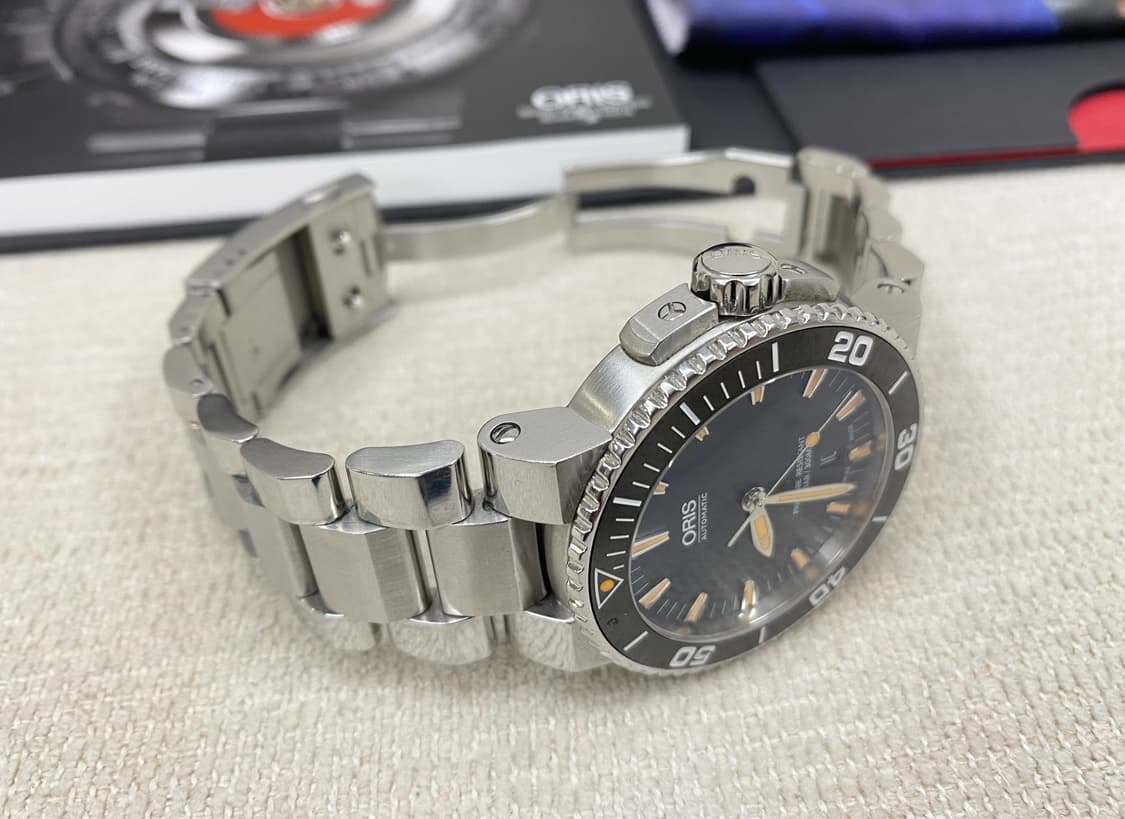 오리스 애커스 검주 43mm 오토메틱 남성용 스틸 상품이미지6