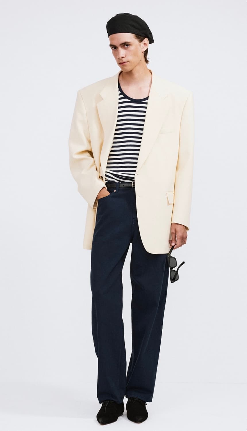 렉토 26SS 레귤러핏 데님 팬츠 인디고 네이비 상품이미지3