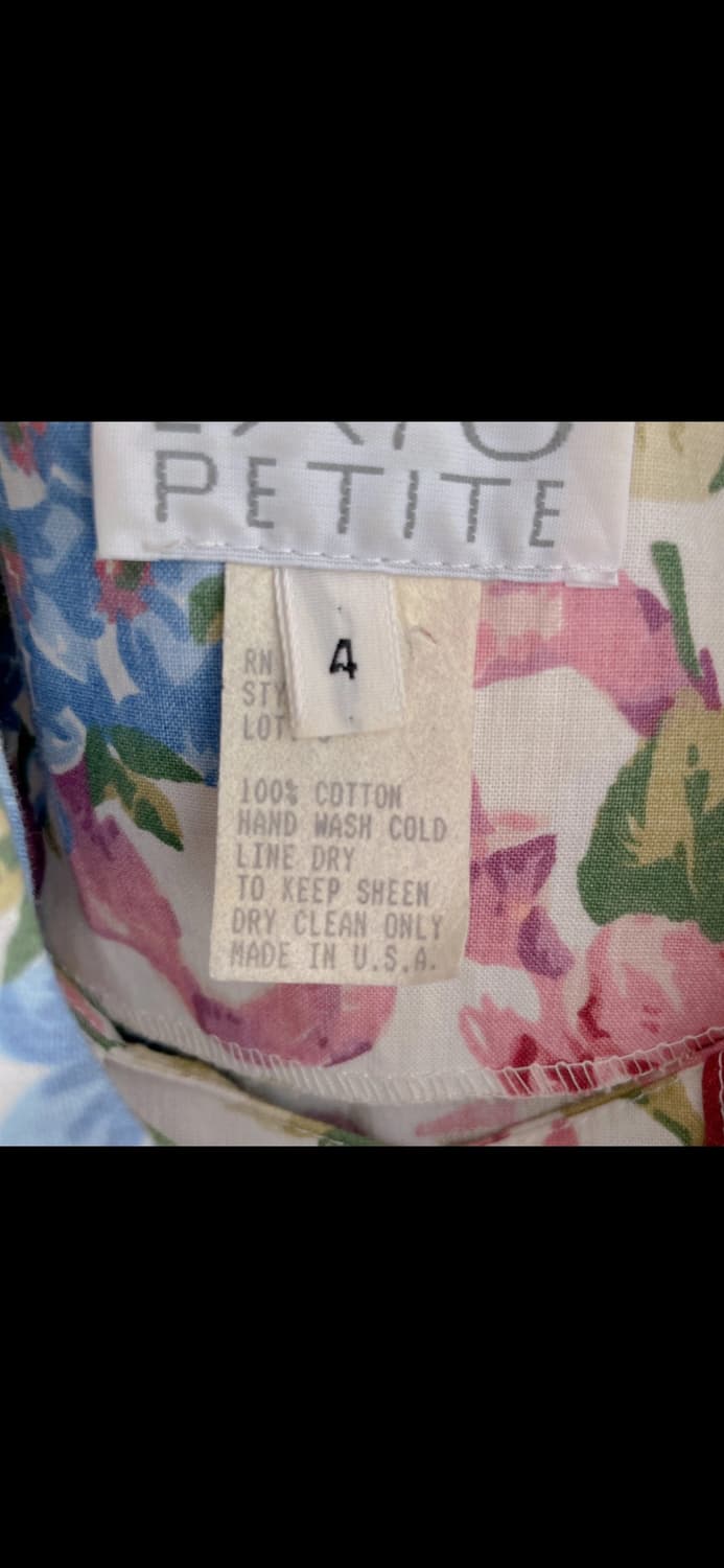 초레어 80년대 빈티지 꽃무늬 드레스 상품이미지3