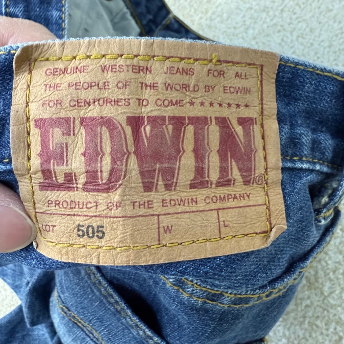 [32] 에드윈 505 스트레이트 데님 진1231T1 상품이미지3